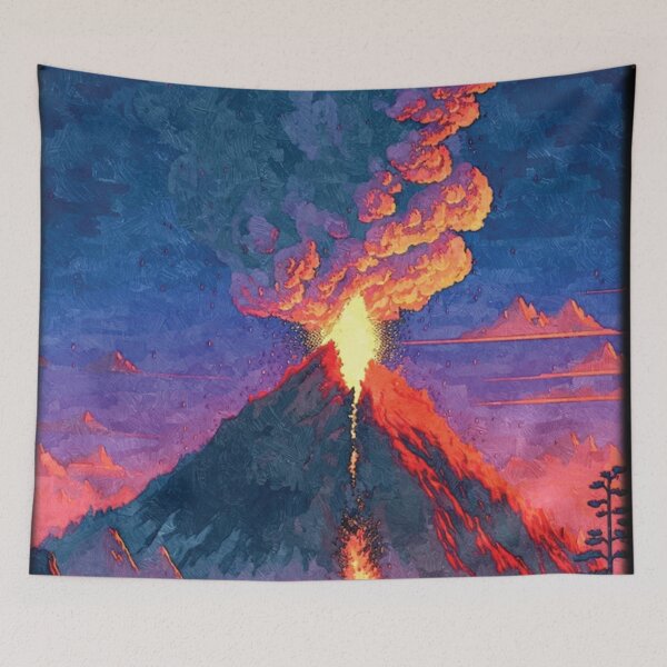 Item preview, Volcanic spectacle, ash-painted horizon designed and sold by Era-of-Traveler.