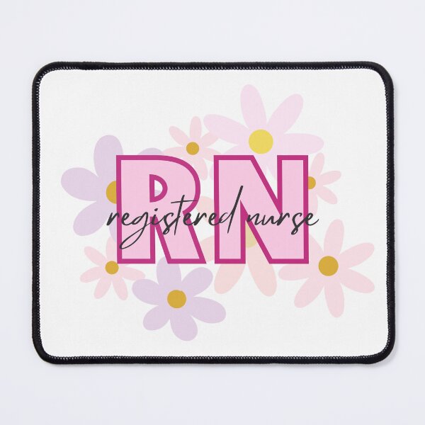 Item preview, Floral RN Registered Nurse designed and sold by maliagnad.
