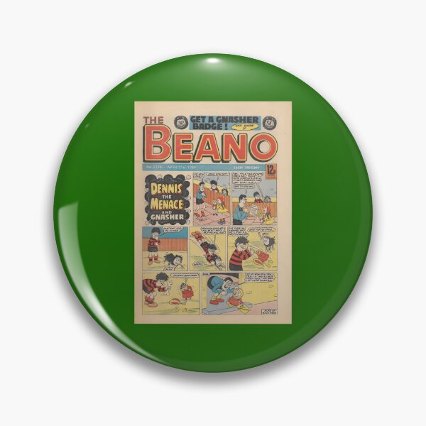 Item preview, VintageRetro 1984 Beano Front cover. Classic Dennis the 	ace and Gnasher	 designed and sold by tkalappme19.