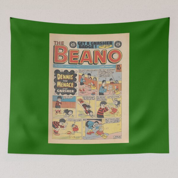 Item preview, VintageRetro 1984 Beano Front cover. Classic Dennis the 	ace and Gnasher	 designed and sold by tkalappme19.