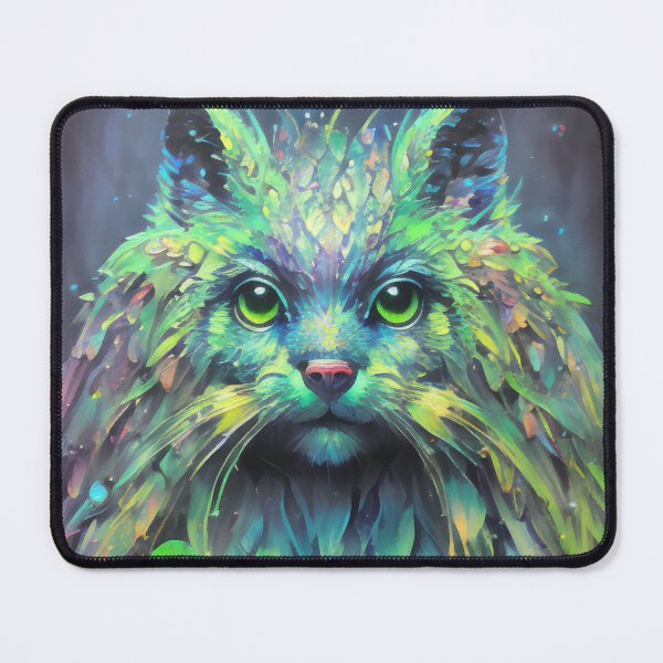 Item preview, Abstract Mystical Cat Fantasy Art designed and sold by Sandy Richter.