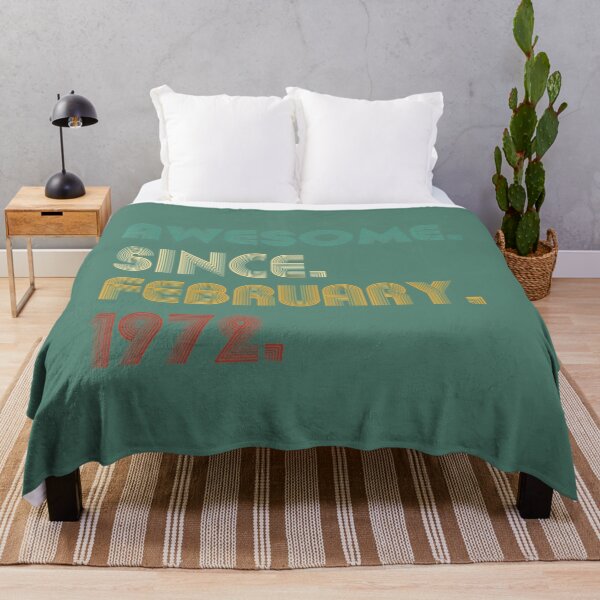 Item preview, 50 Year Old Awesome Since February 1972 50th Birthday designed and sold by gismiscybu80.