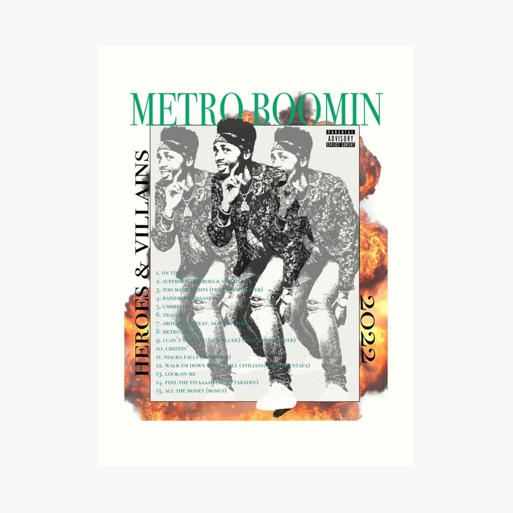 Metro Boomin Takeoff Heroes and Villains Album Poster for Sale by  SCRAGITUP