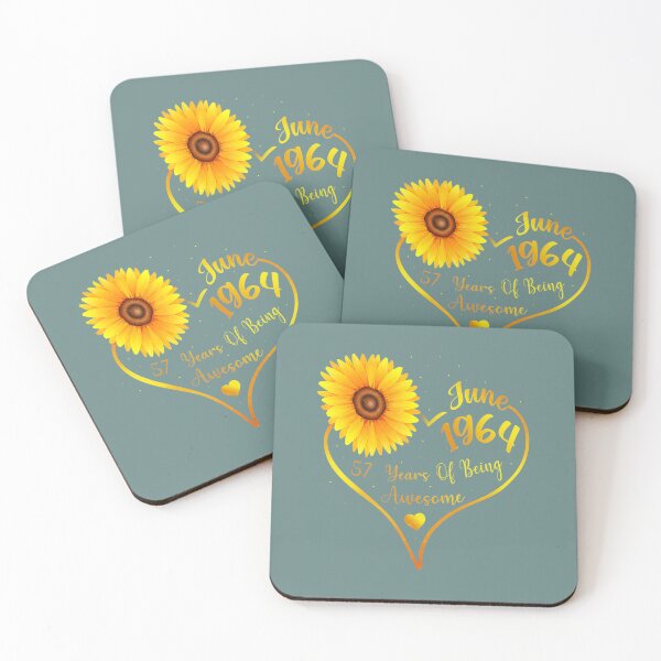 Item preview, June 57th Birthday Tee 	 	 1964, Sunflower 	 	 	 designed and sold by wnwhjqmytre34.