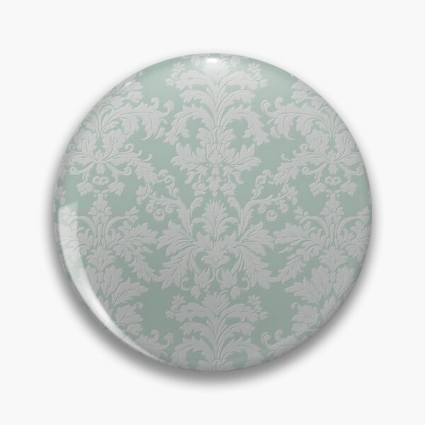 Item preview, Seafoam Green Botanical Damask designed and sold by Monochrome-Dog.