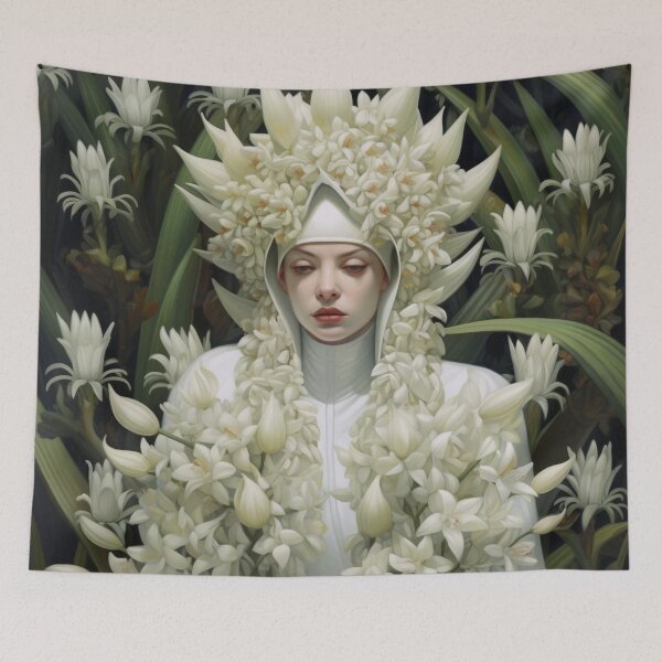 Item preview, Lady Tuberose - June 16 Birthday Bloom designed and sold by ZenEverAI.