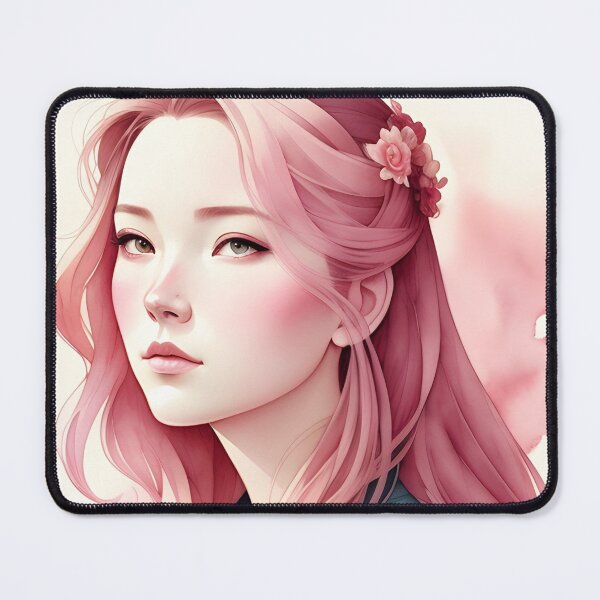 Item preview, Beautiful Asian Woman with Pink Hair designed and sold by Erika V..
