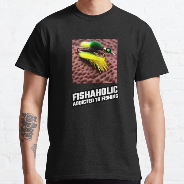  Troutaholic Trout Fishing Addict Tshirt : Clothing