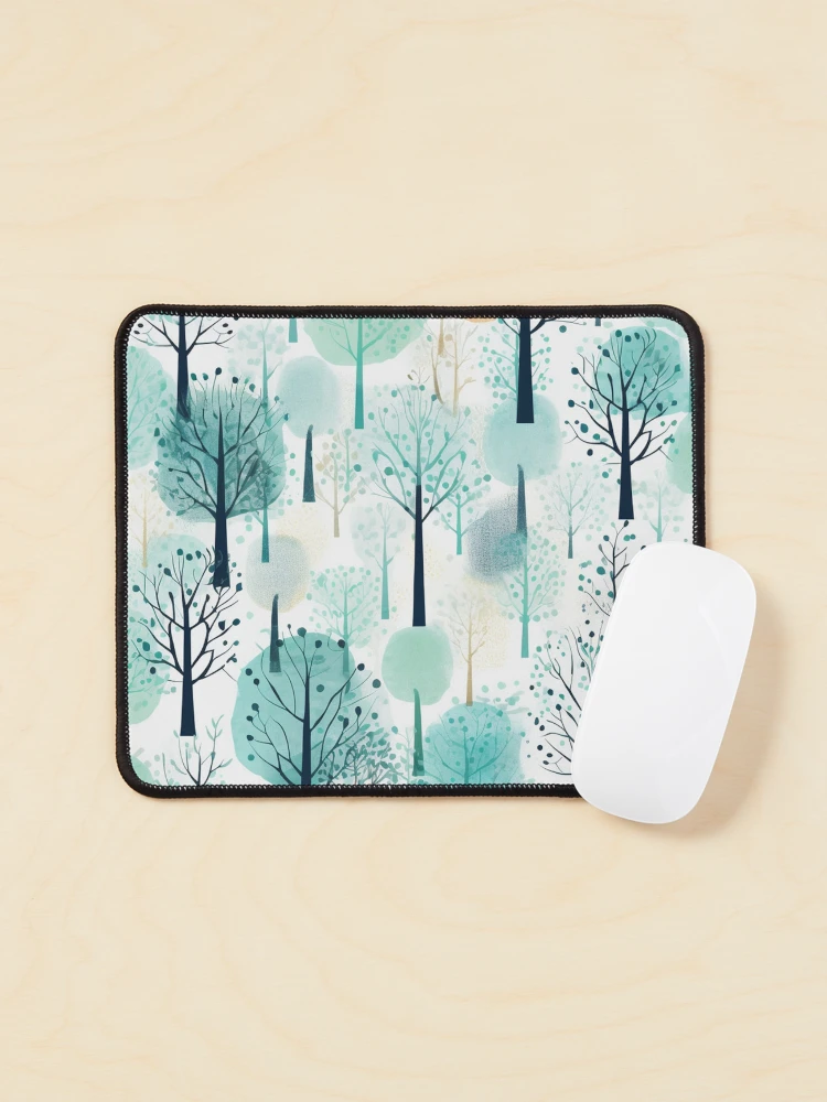 Thumbnail 1 of 5, Mouse Pad, Winter Trees designed and sold by InfinityPattern.