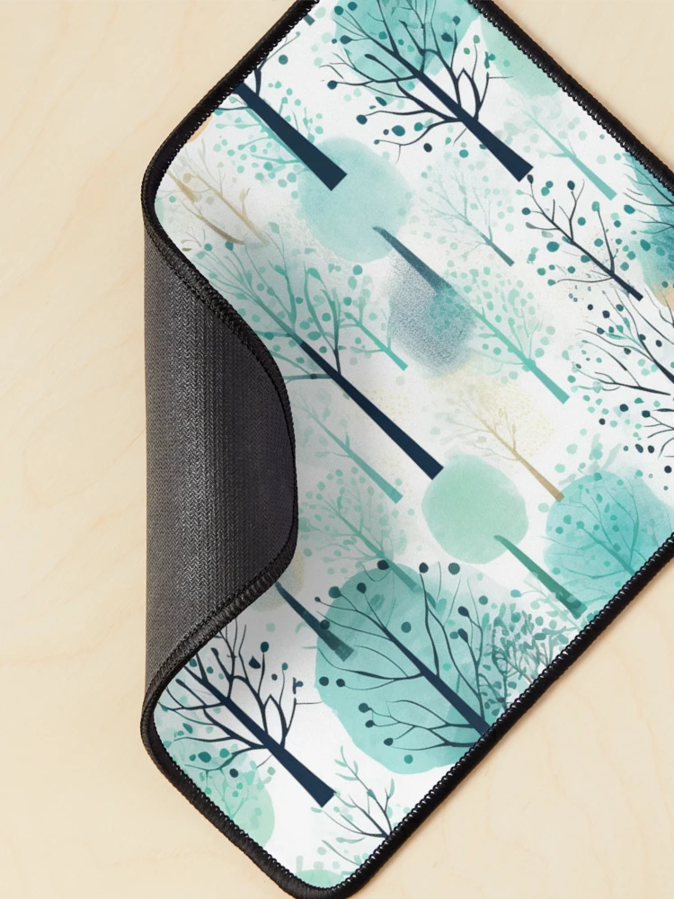 Thumbnail 2 of 5, Mouse Pad, Winter Trees designed and sold by InfinityPattern.