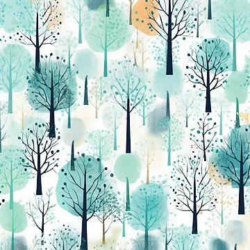 Artwork thumbnail, Winter Trees by InfinityPattern