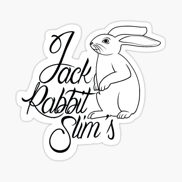 Jack Rabbit Slims Stickers for Sale Redbubble