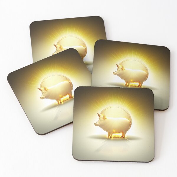 Artikelvorschau, Sparschwein Golden entworfen und verkauft von miraclemeows.