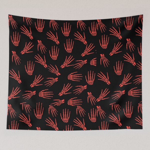 Item preview, Hand bone pattern - red designed and sold by odouriart.