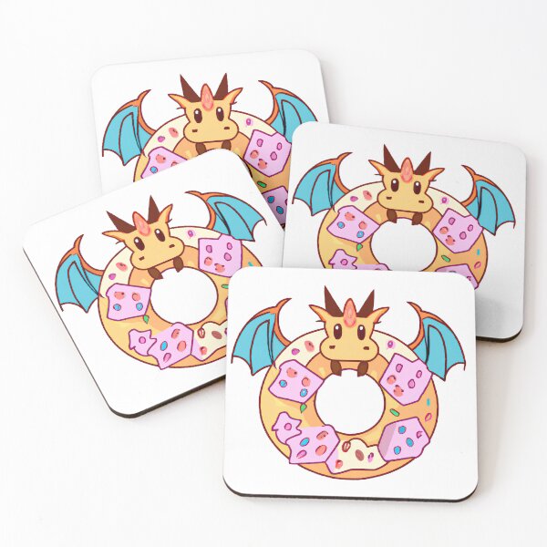 Item preview, Kawaii Dragon Delight: Adorable Donut Dream designed and sold by druidwolfart.