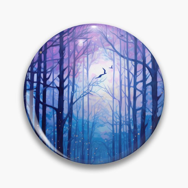 Item preview, Fireflies in a violet forest  designed and sold by SweetWhiskers.