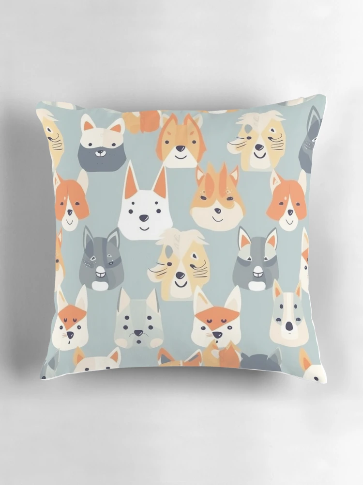 Thumbnail 3 of 4, Pillow, Foxy Pattern designed and sold by InfinityPattern.