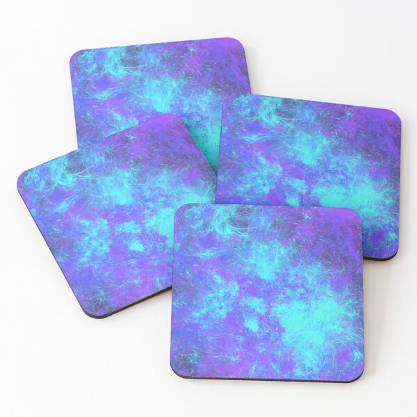 Item preview, Aqua and Purple Splash Abstract Artwork designed and sold by patternsoup.