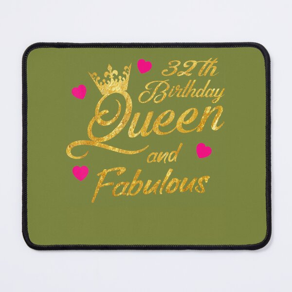 Item preview, 32th Birthday Squad Queen and Fabulous B-Day designed and sold by gjcgahnij15.