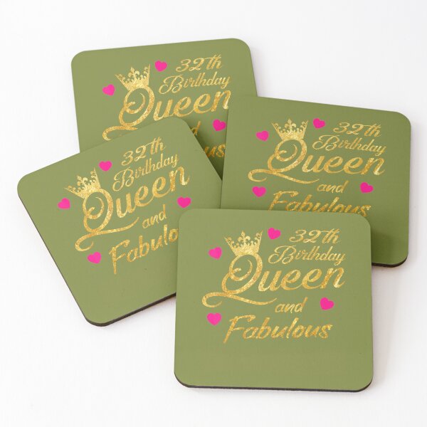 Item preview, 32th Birthday Squad Queen and Fabulous B-Day 	 	 	 	 designed and sold by gjcgahnij15.