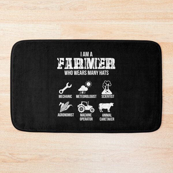 Item preview, Many Hats of the Farmer     designed and sold by DotsAndPaper.