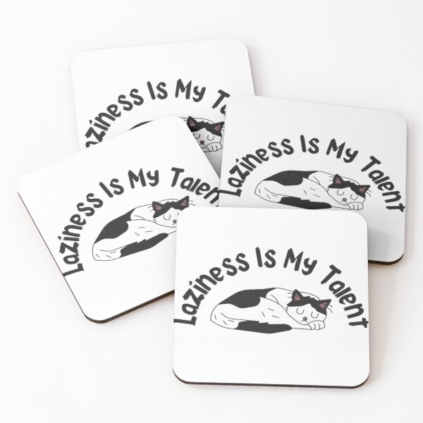 Item preview, Lazy cat - Quote Laziness designed and sold by AnimalWorldArtt.