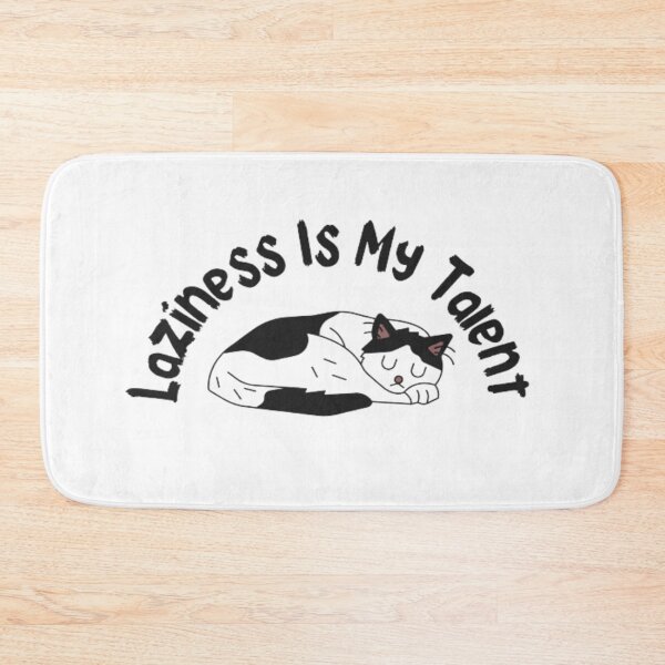 Item preview, Lazy cat - Quote Laziness designed and sold by AnimalWorldArtt.