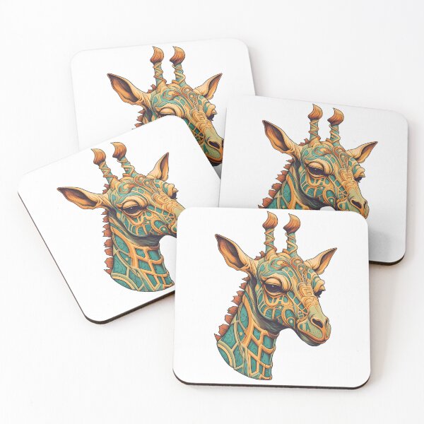 Item preview, colorful abstract giraffe head - Different logo size, position? Email me - designed and sold by Picture-Art.