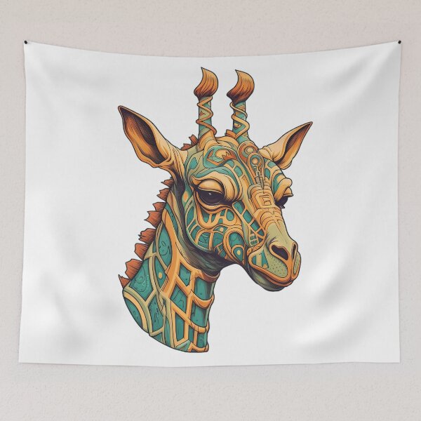 Item preview, colorful abstract giraffe head - Different logo size, position? Email me - designed and sold by Picture-Art.