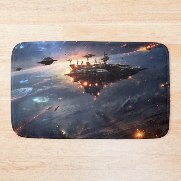 Item preview, Low orbit Space battle, Galactic Cruiser Defending Terra designed and sold by SweetWhiskers.