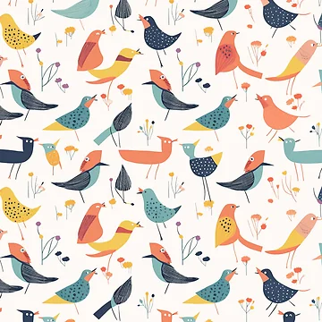 Artwork thumbnail, Birds Pattern by InfinityPattern