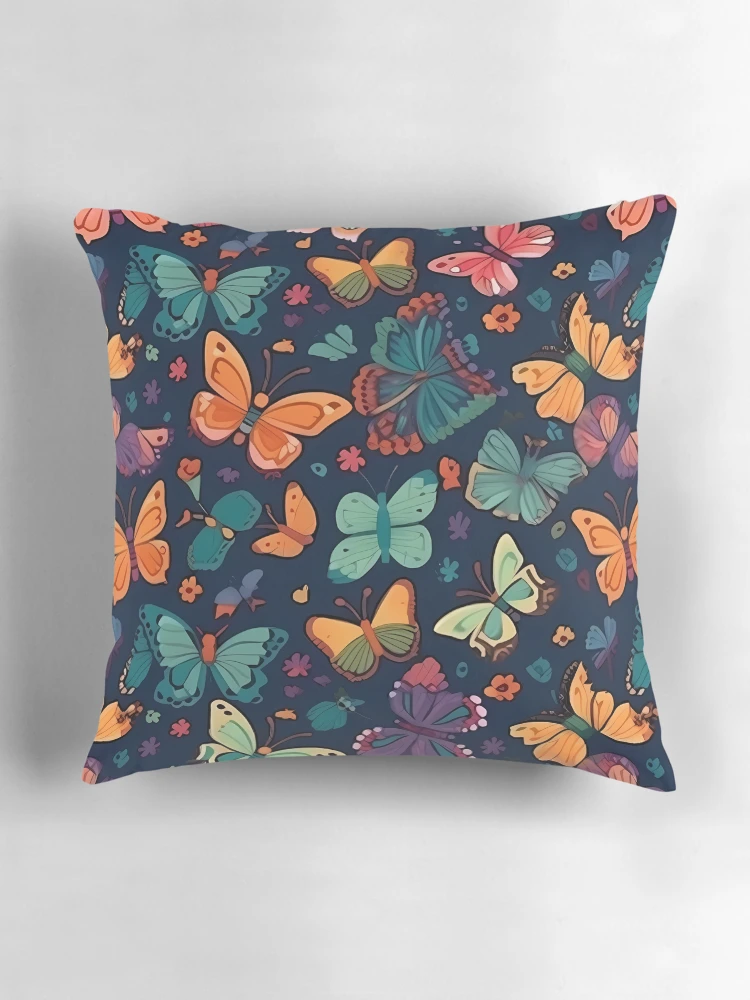 Thumbnail 3 of 4, Pillow, Butterflies Pattern designed and sold by InfinityPattern.