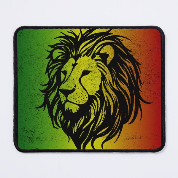 Aperçu de l'œuvre Motif lion rasta créée et vendue par Astrie.