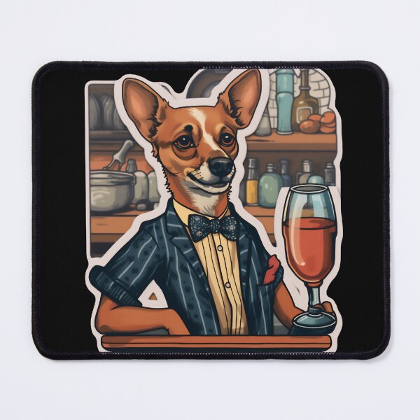 Item preview, Bartender Dog designed and sold by CrittersHub.