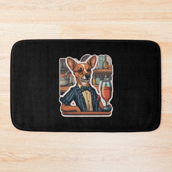 Item preview, Bartender Dog designed and sold by CrittersHub.