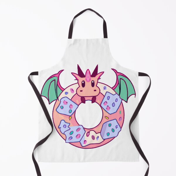 Item preview, Kawaii Dragon Delight: Adorable Donut Dream Pink designed and sold by druidwolfart.