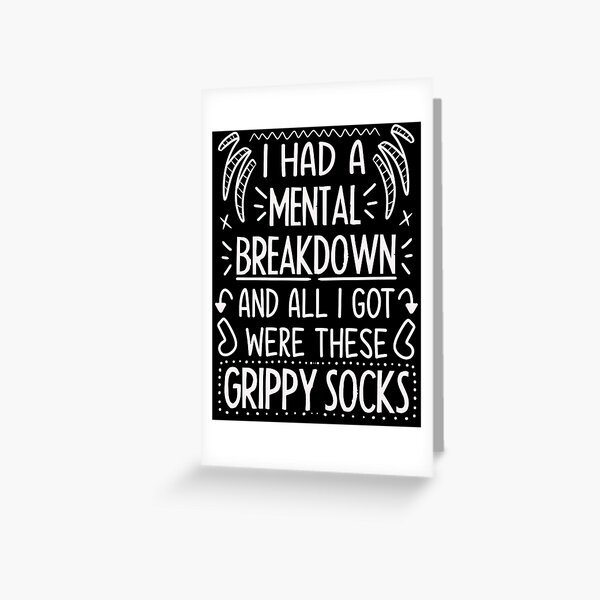 Grippy Sock Greeting Cards for Sale