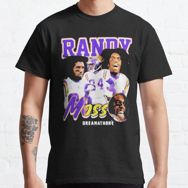 Justin Jefferson Randy Moss T-Shirt, Vintage Randy Moss 90s Style Rap  T-shirt