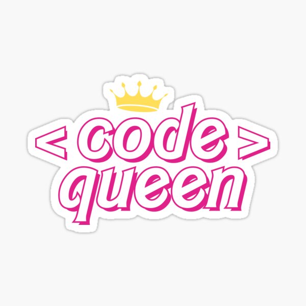 Code Queen Barbie Sticker