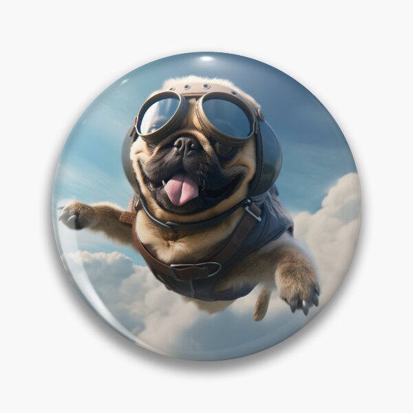 Artikelvorschau, Fallschirmspringen PUG! entworfen und verkauft von PrintSideYerp.