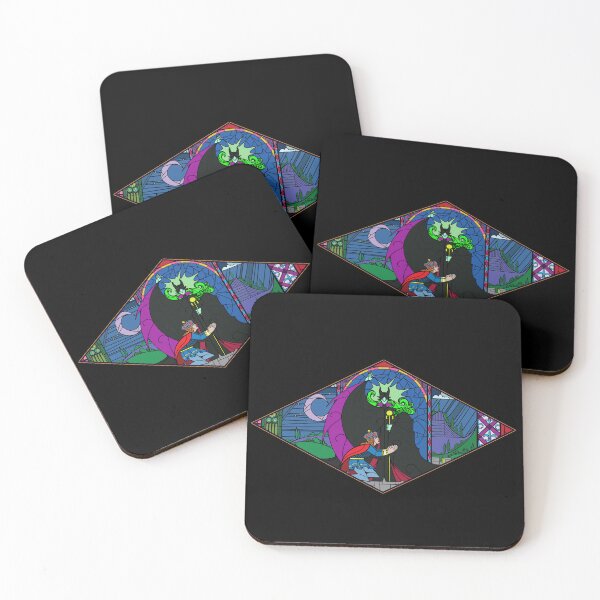 Item preview, Maldición de hada oscura de vidrieras designed and sold by The Fowl Menagerie.