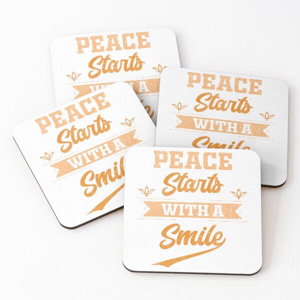 Item preview, Peace Starts With A Smile - T Shirt Design designed and sold by officialrizvi.