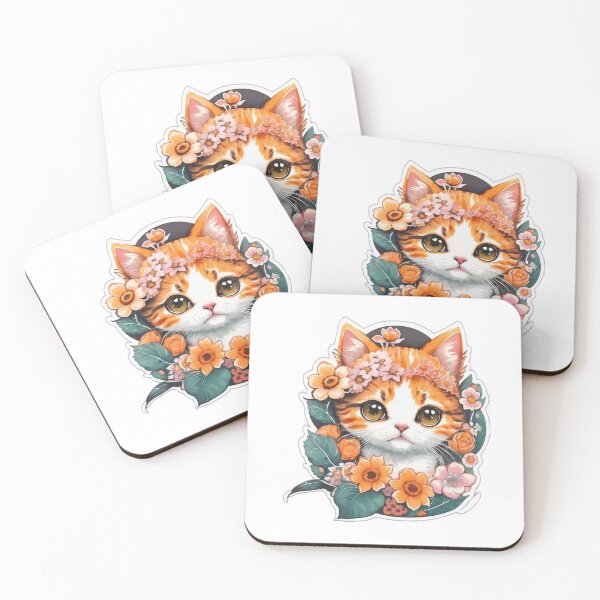 Item preview, Cute Cat Flowers designed and sold by Nayomiz.