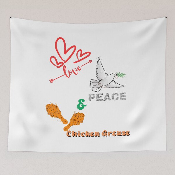 Item preview, Love Peace & Chicken Grease designed and sold by Steph1TheArtist.