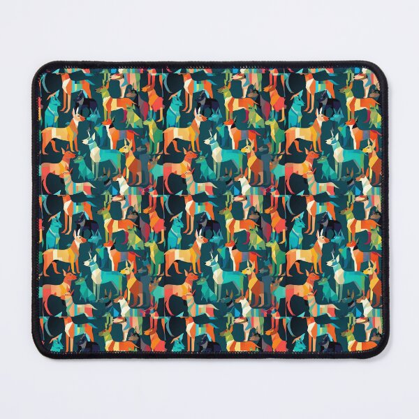 Item preview, Colorful Doggos Illustration designed and sold by PrintSideYerp.