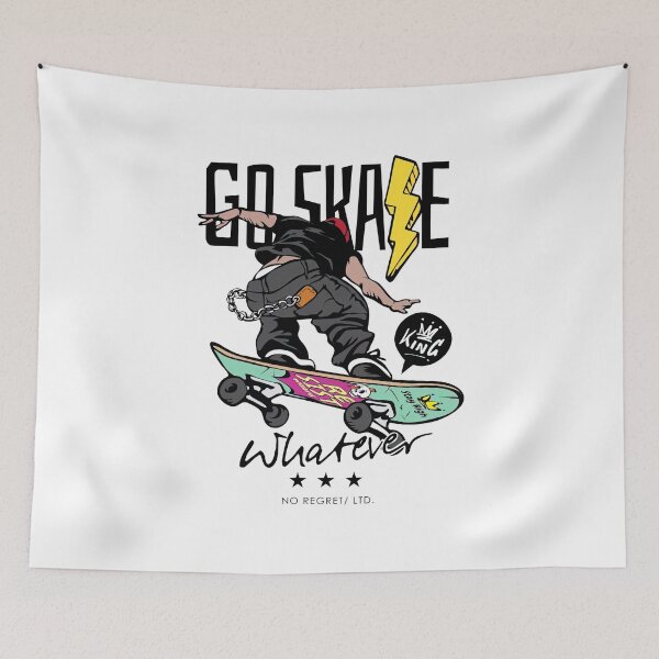 Item preview, Skate,Go Skate, Skateboard, Skateboarding designed and sold by Skateboard-Art.