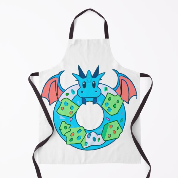 Item preview, Kawaii Dragon Delight: Adorable Donut Dream Blue designed and sold by druidwolfart.