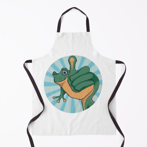 Item preview, Smiling frog with thumb up designed and sold by BeastlyBestie.