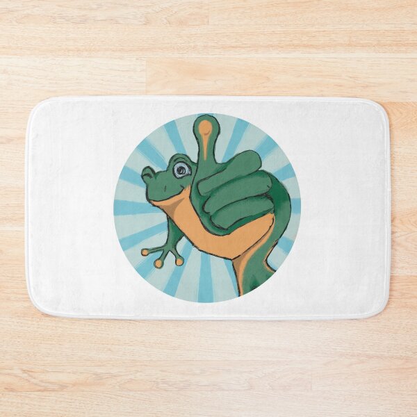 Item preview, Smiling frog with thumb up designed and sold by BeastlyBestie.