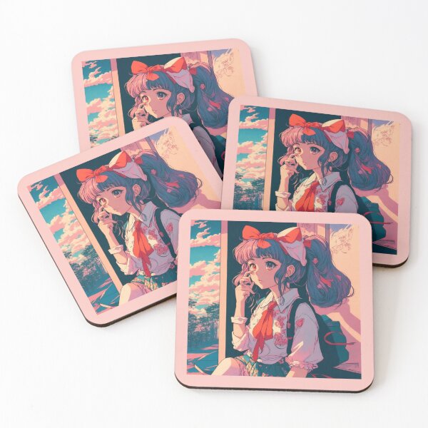 Item preview, Aesthetic Retro Anime Girl designed and sold by InkStation24.